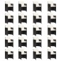 vidaXL Set de comedor jardín 21 pzas con cojines ratán sintético negro vidaXL Set de comedor jardín 21 pzas con cojines ratán sintético negro