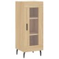 vidaXL Aparador madera contrachapada color roble Sonoma 34,5x34x90 cm vidaXL Aparador madera contrachapada color roble Sonoma 34,5x34x90 cm