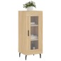 vidaXL Aparador madera contrachapada color roble Sonoma 34,5x34x90 cm vidaXL Aparador madera contrachapada color roble Sonoma 34,5x34x90 cm