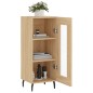 vidaXL Aparador madera contrachapada color roble Sonoma 34,5x34x90 cm vidaXL Aparador madera contrachapada color roble Sonoma 34,5x34x90 cm