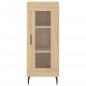 vidaXL Aparador madera contrachapada color roble Sonoma 34,5x34x90 cm vidaXL Aparador madera contrachapada color roble Sonoma 34,5x34x90 cm