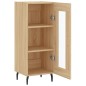 vidaXL Aparador madera contrachapada color roble Sonoma 34,5x34x90 cm vidaXL Aparador madera contrachapada color roble Sonoma 34,5x34x90 cm