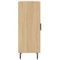 vidaXL Aparador madera contrachapada color roble Sonoma 34,5x34x90 cm vidaXL Aparador madera contrachapada color roble Sonoma 34,5x34x90 cm