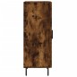 vidaXL Aparador madera de ingeniería roble ahumado 34,5x34x90 cm