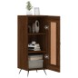 vidaXL Aparador madera de ingeniería marrón roble 34,5x34x90 cm vidaXL Aparador madera de ingeniería marrón roble 34,5x34x90 cm