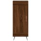 vidaXL Aparador madera de ingeniería marrón roble 34,5x34x90 cm vidaXL Aparador madera de ingeniería marrón roble 34,5x34x90 cm