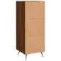 vidaXL Aparador madera de ingeniería marrón roble 34,5x34x90 cm vidaXL Aparador madera de ingeniería marrón roble 34,5x34x90 cm