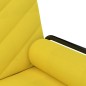 vidaXL Sofá cama con reposabrazos tela amarillo claro vidaXL Sofá cama con reposabrazos tela amarillo claro