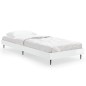 vidaXL Estructura de cama madera contrachapada blanco brillo 75x190 cm vidaXL Estructura de cama madera contrachapada blanco brillo 75x190 cm