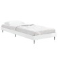 vidaXL Estructura de cama madera contrachapada blanco brillo 75x190 cm vidaXL Estructura de cama madera contrachapada blanco brillo 75x190 cm