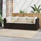 vidaXL Set muebles de jardín 3 piezas y cojines ratán sintético marrón vidaXL Set muebles de jardín 3 piezas y cojines ratán sintético marrón