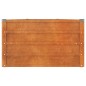 vidaXL Arriate oxidado de acero corten 400x80x45 cm
