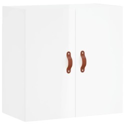 vidaXL Armario de pared madera de ingeniería blanco brillo 60x31x60 cm