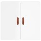 vidaXL Armario de pared madera de ingeniería blanco brillo 60x31x60 cm