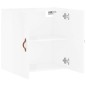 vidaXL Armario de pared madera de ingeniería blanco brillo 60x31x60 cm
