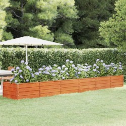 vidaXL Arriate oxidado de acero corten 480x80x45 cm