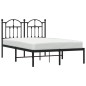 vidaXL Estructura de cama con cabecero metal negro 120x200 cm vidaXL Estructura de cama con cabecero metal negro 120x200 cm