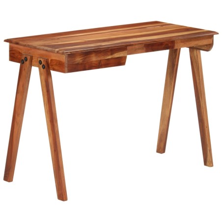 vidaXL Escritorio con cajones madera maciza de acacia 110x50x77 cm