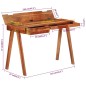 vidaXL Escritorio con cajones madera maciza de acacia 110x50x77 cm vidaXL Escritorio con cajones madera maciza de acacia 110x50x77 cm