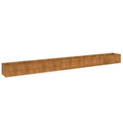vidaXL Jardinera acero corten 482x50x36 cm