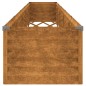 vidaXL Jardinera acero corten 482x50x36 cm