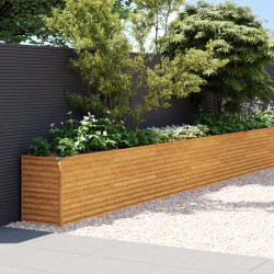 vidaXL Jardinera acero corten 1610x50x69 cm
