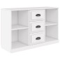 vidaXL Aparador de madera contrachapada blanco 104,5x35,5x67,5 cm vidaXL Aparador de madera contrachapada blanco 104,5x35,5x67,5 cm
