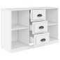 vidaXL Aparador de madera contrachapada blanco 104,5x35,5x67,5 cm vidaXL Aparador de madera contrachapada blanco 104,5x35,5x67,5 cm