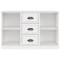 vidaXL Aparador de madera contrachapada blanco 104,5x35,5x67,5 cm vidaXL Aparador de madera contrachapada blanco 104,5x35,5x67,5 cm