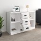 vidaXL Aparador de madera contrachapada blanco 104,5x35,5x67,5 cm vidaXL Aparador de madera contrachapada blanco 104,5x35,5x67,5 cm