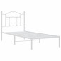 vidaXL Estructura de cama de metal con cabecero blanco 90x190 cm vidaXL Estructura de cama de metal con cabecero blanco 90x190 cm