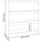 vidaXL Estantería/divisor espacios color roble Sonoma 100x30x103 cm vidaXL Estantería/divisor espacios color roble Sonoma 100x30x103 cm