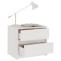 vidaXL Mesitas de noche 2 uds madera maciza pino blanco 40x30,5x35,5cm vidaXL Mesitas de noche 2 uds madera maciza pino blanco 40x30,5x35,5cm