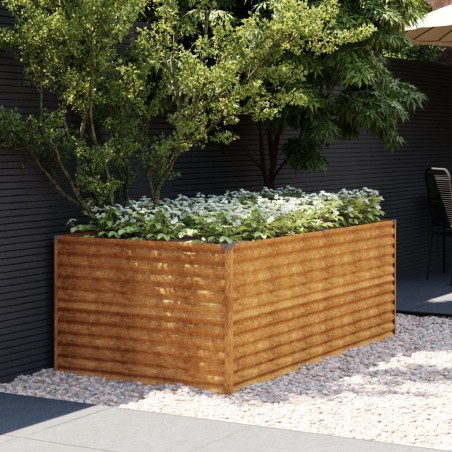 vidaXL Jardinera de acero corten 196x100x69 cm