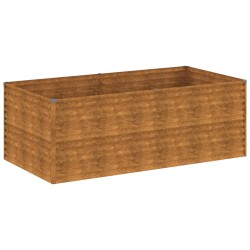 vidaXL Jardinera de acero corten 196x100x69 cm