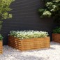 vidaXL Jardinera acero corten 100x100x36 cm vidaXL Jardinera acero corten 100x100x36 cm