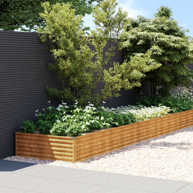 vidaXL Jardinera acero corten 1150x100x36 cm vidaXL Jardinera acero corten 1150x100x36 cm