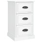 vidaXL Mesita de noche madera contrachapada blanco brillo 39x39x67 cm vidaXL Mesita de noche madera contrachapada blanco brillo 39x39x67 cm