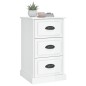 vidaXL Mesita de noche madera contrachapada blanco brillo 39x39x67 cm vidaXL Mesita de noche madera contrachapada blanco brillo 39x39x67 cm