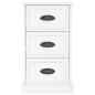 vidaXL Mesita de noche madera contrachapada blanco brillo 39x39x67 cm vidaXL Mesita de noche madera contrachapada blanco brillo 39x39x67 cm