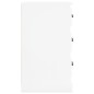 vidaXL Mesita de noche madera contrachapada blanco brillo 39x39x67 cm vidaXL Mesita de noche madera contrachapada blanco brillo 39x39x67 cm