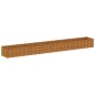 vidaXL Jardinera de acero corten 770x100x69 cm