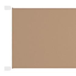 vidaXL Toldo vertical tela oxford gris taupé 100x1200 cm