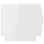 vidaXL Mesa de centro madera contrachapada blanco brillo 51x50x45 cm vidaXL Mesa de centro madera contrachapada blanco brillo 51x50x45 cm