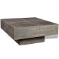 vidaXL Mesa de centro cuadrada de madera maciza de mango marrón vidaXL Mesa de centro cuadrada de madera maciza de mango marrón
