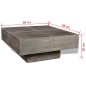 vidaXL Mesa de centro cuadrada de madera maciza de mango marrón vidaXL Mesa de centro cuadrada de madera maciza de mango marrón