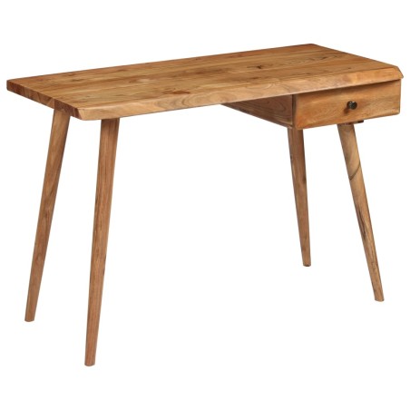 vidaXL Escritorio de madera de acacia maciza 110x50x76 cm