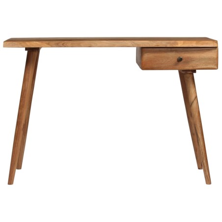 vidaXL Escritorio de madera de acacia maciza 110x50x76 cm
