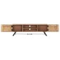 vidaXL Mueble para TV madera maciza de acacia 140x30x45 cm