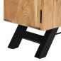 vidaXL Mueble para TV madera maciza de acacia 140x30x45 cm